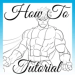 how to draw super heroes android application logo